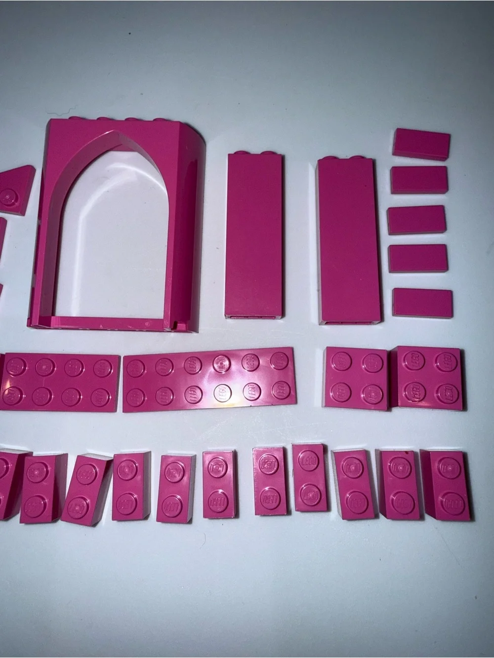 LEGO pink pieces parts blocks elements lot